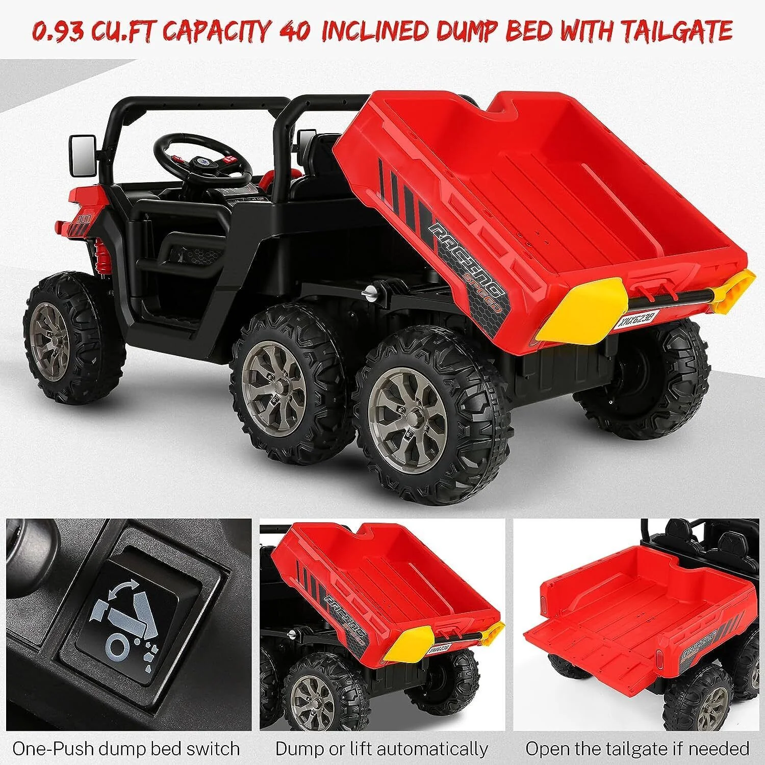 24V 4WD Kids Electric Car with Remote Control and Dump Bed - 2 Seater Ride-On Vehicle - Image 42