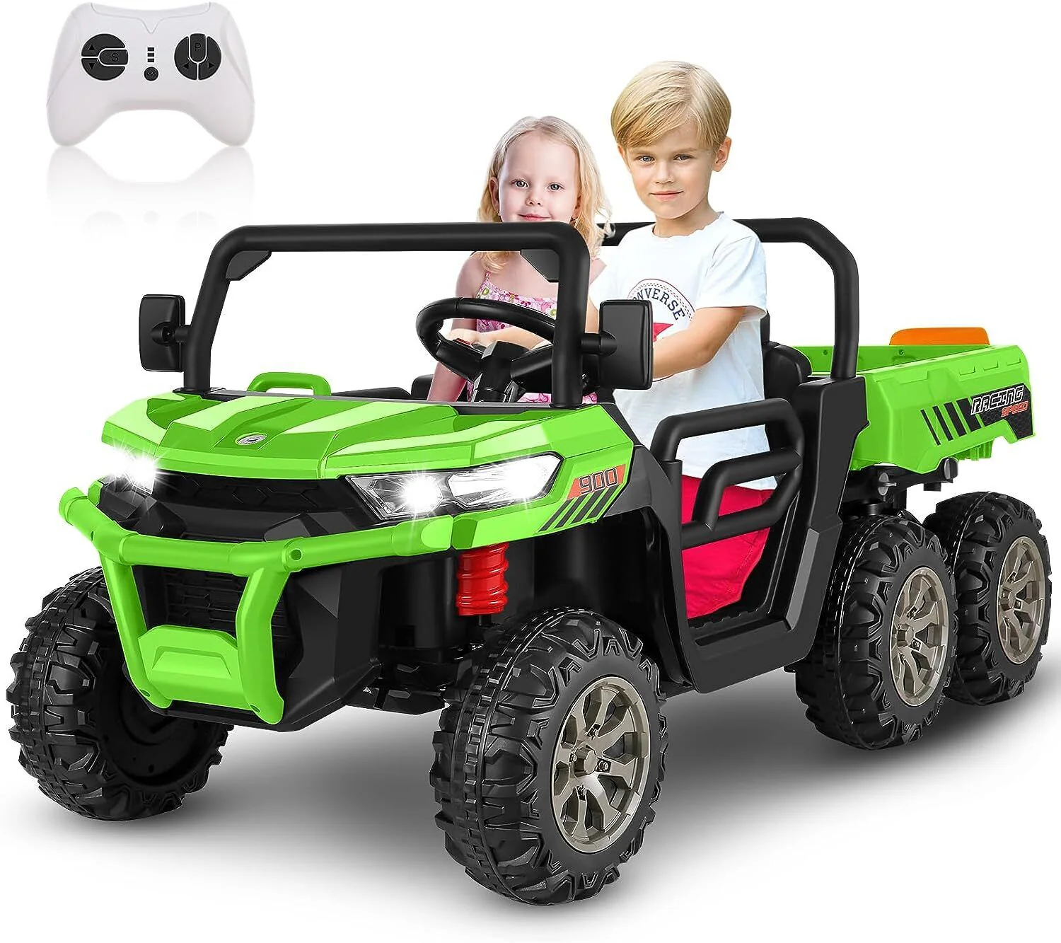 24V 4WD Kids Electric Car with Remote Control and Dump Bed - 2 Seater Ride-On Vehicle - Image 7