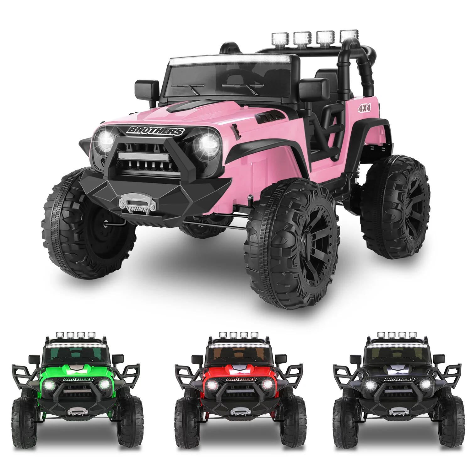 24V 9AH 2-Seater Kids Ride-On Truck Car with Remote Control, 3-Speed, Dual 200W Motors - Image 11