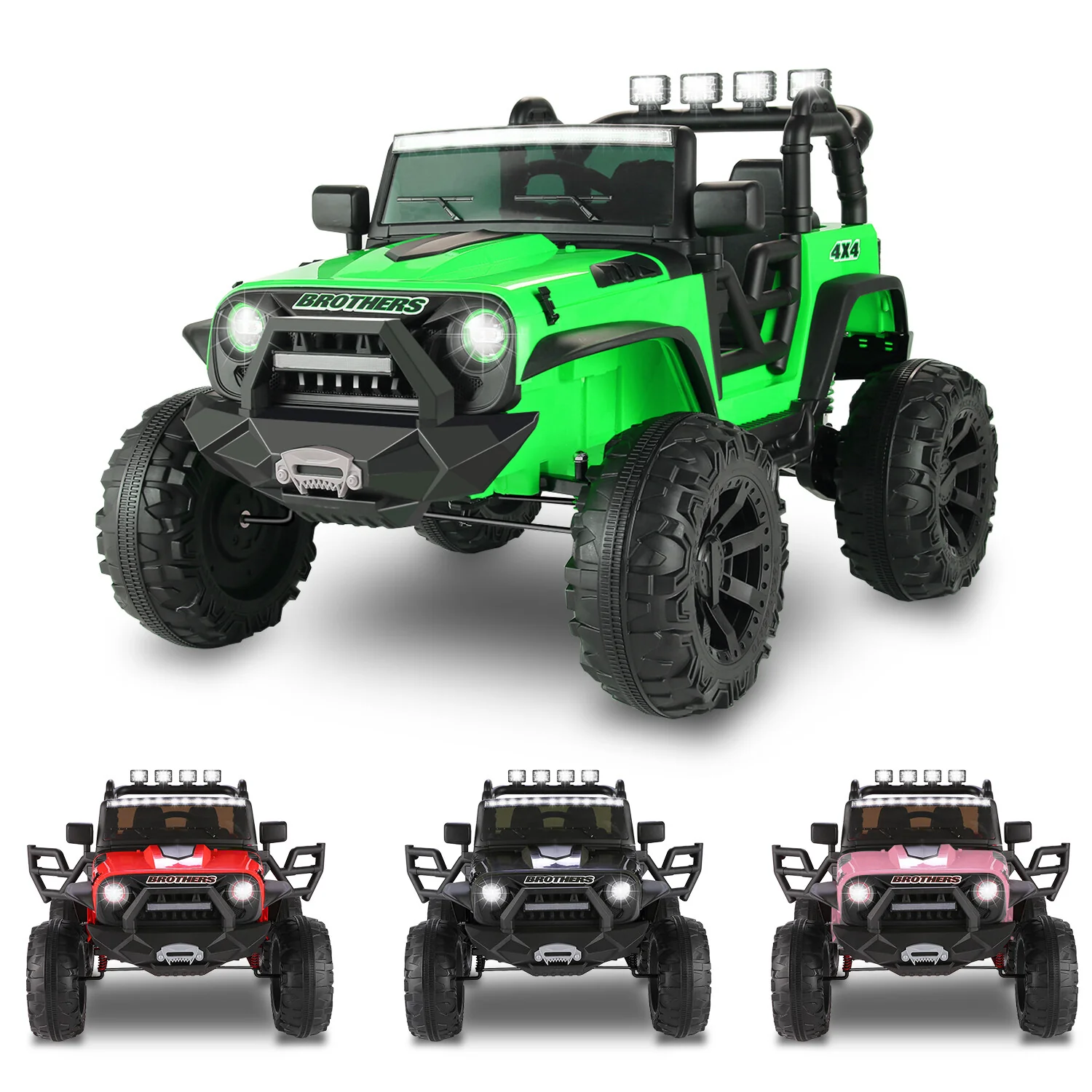 24V 9AH 2-Seater Kids Ride-On Truck Car with Remote Control, 3-Speed, Dual 200W Motors - Image 14