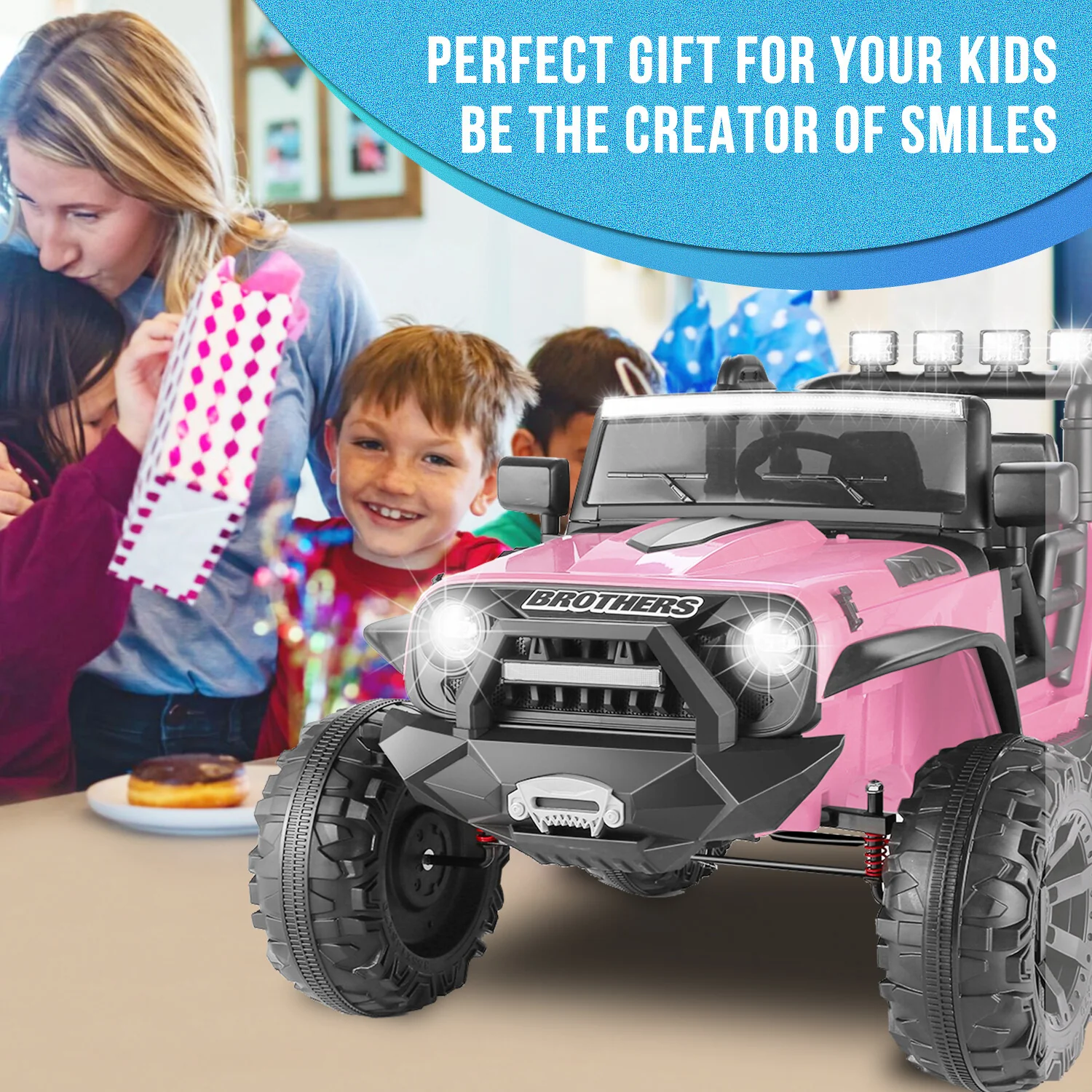 24V 9AH 2-Seater Kids Ride-On Truck Car with Remote Control, 3-Speed, Dual 200W Motors - Image 20