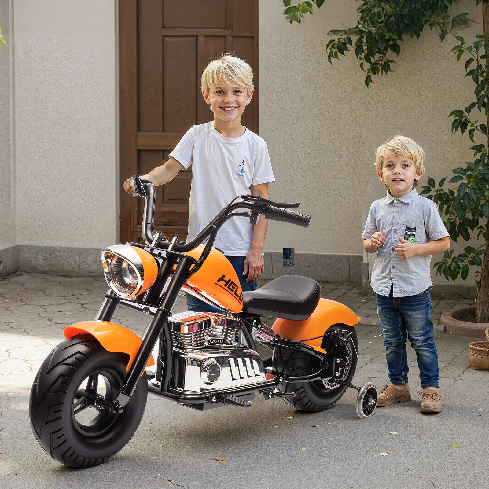 24V Electric Dirt Bike for Kids 8+ Two-Wheel Motorcycle with Handbrake - Image 2