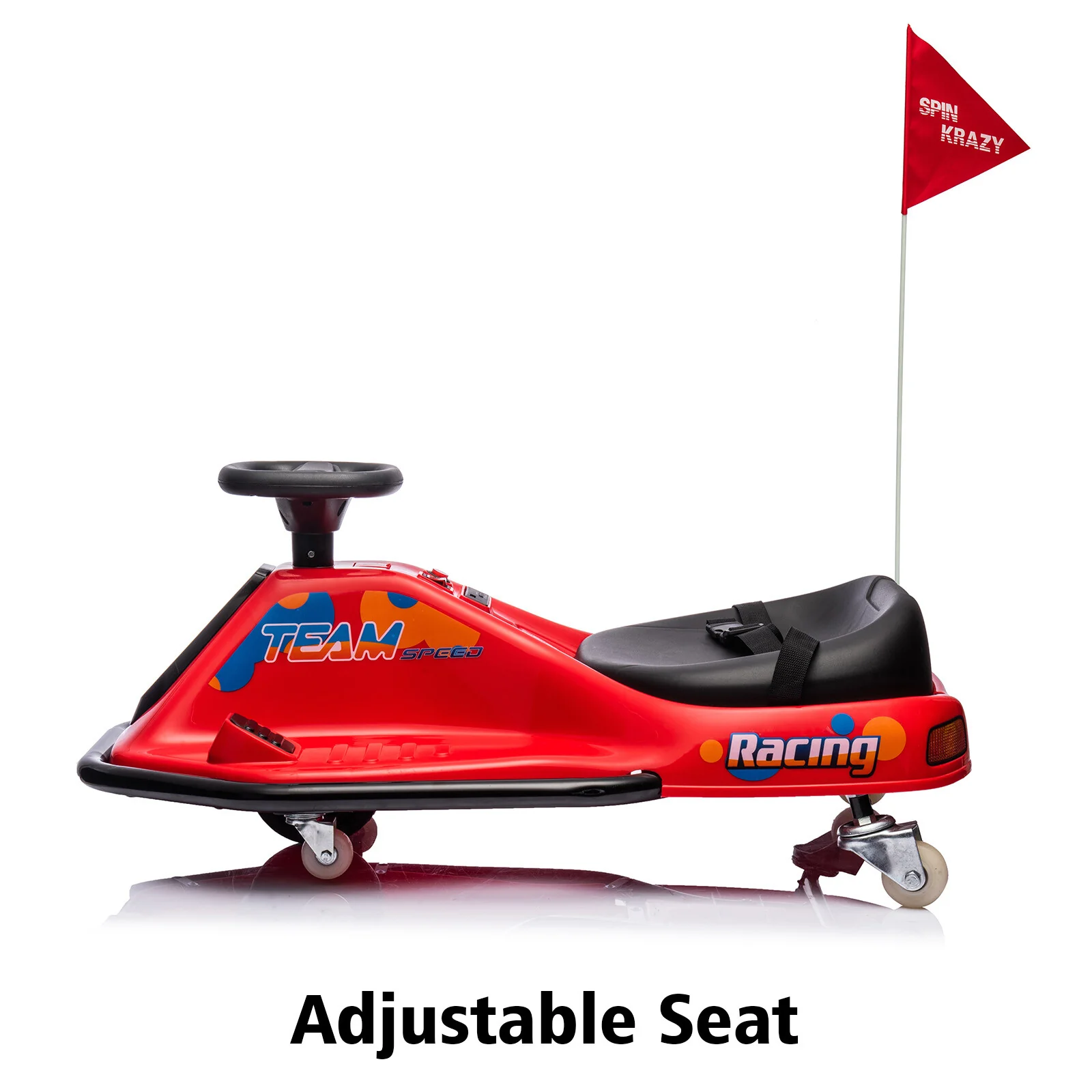 24V Electric Drift Go-Kart with High/Low Speed and 360-Degree Spin Ride - Image 24