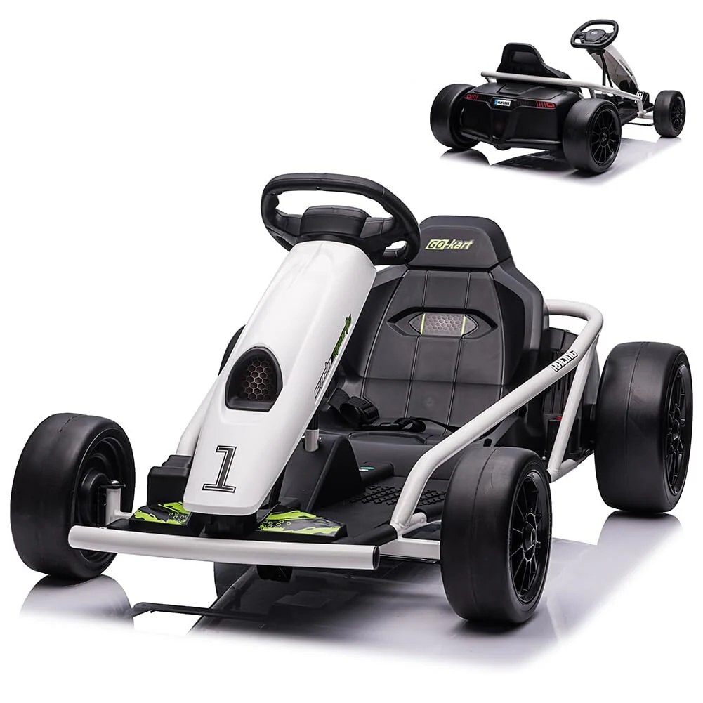 24V Electric Ride-On Go Kart for Kids 8-12 with Dual 300W Motors Racing Toy - Image 10
