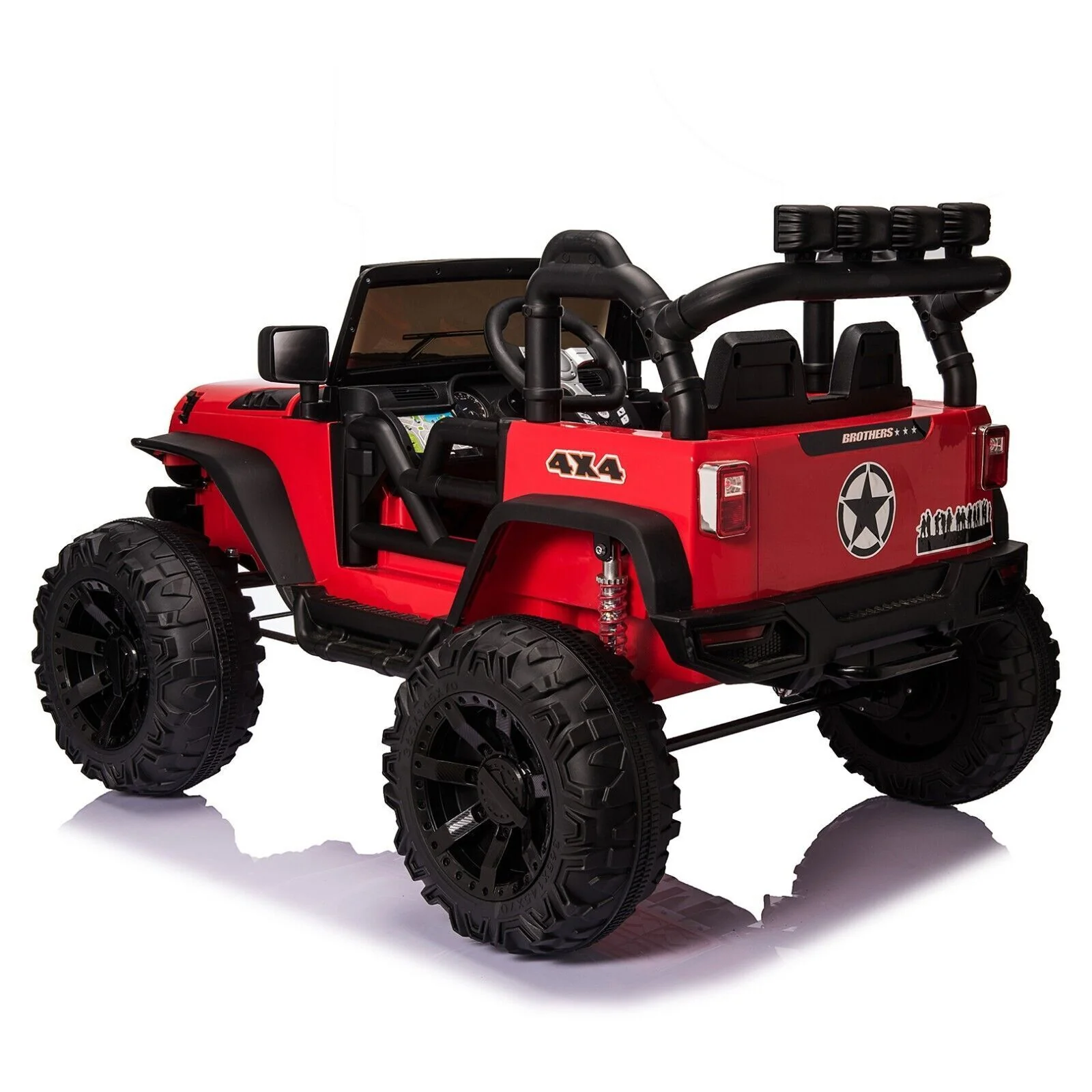24V Electric Kids Ride On Jeep with Remote Control, USB, and Bluetooth Connectivity - Image 7
