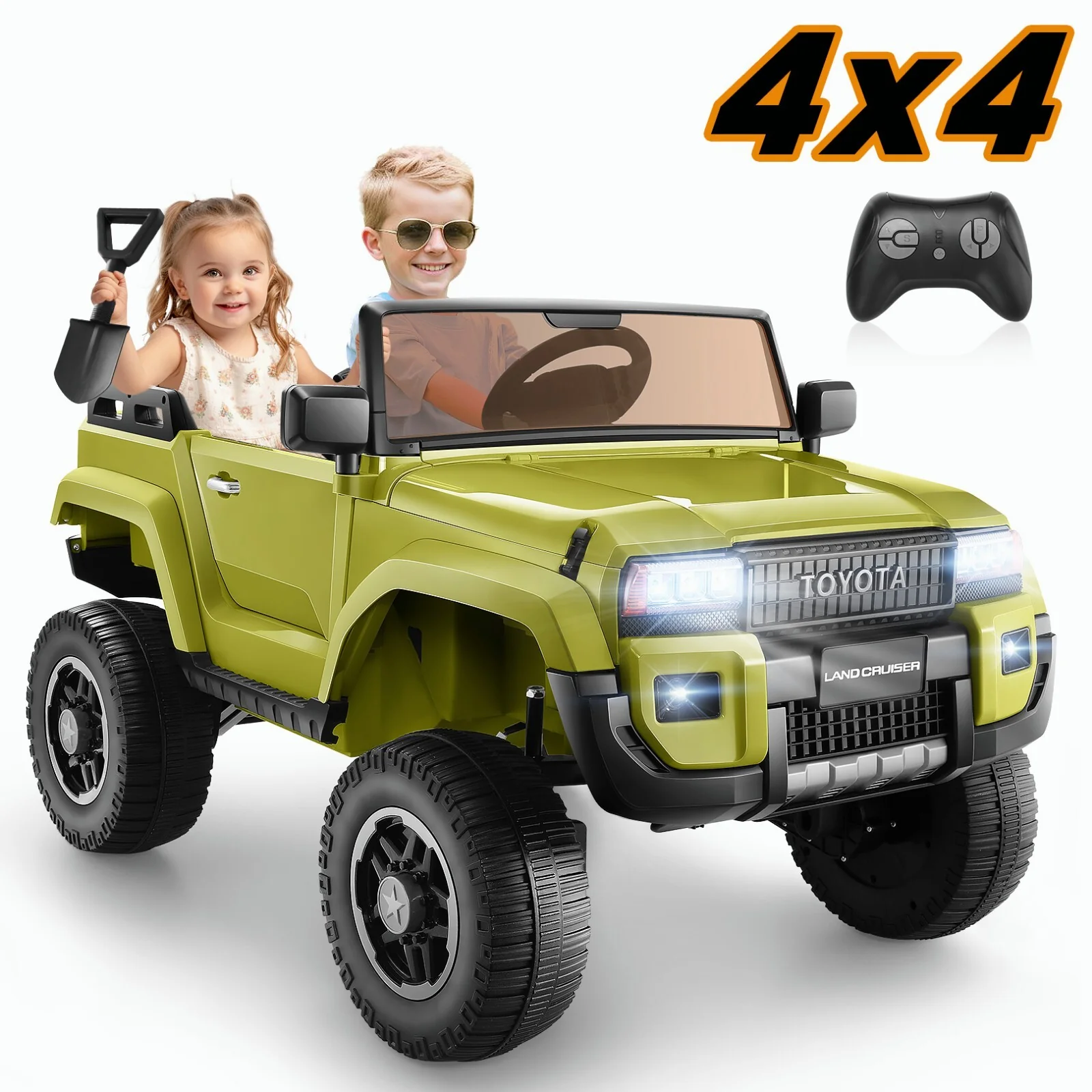 24V Kids Electric 4WD Ride-On Car with Remote Control and LED Lights - Image 17