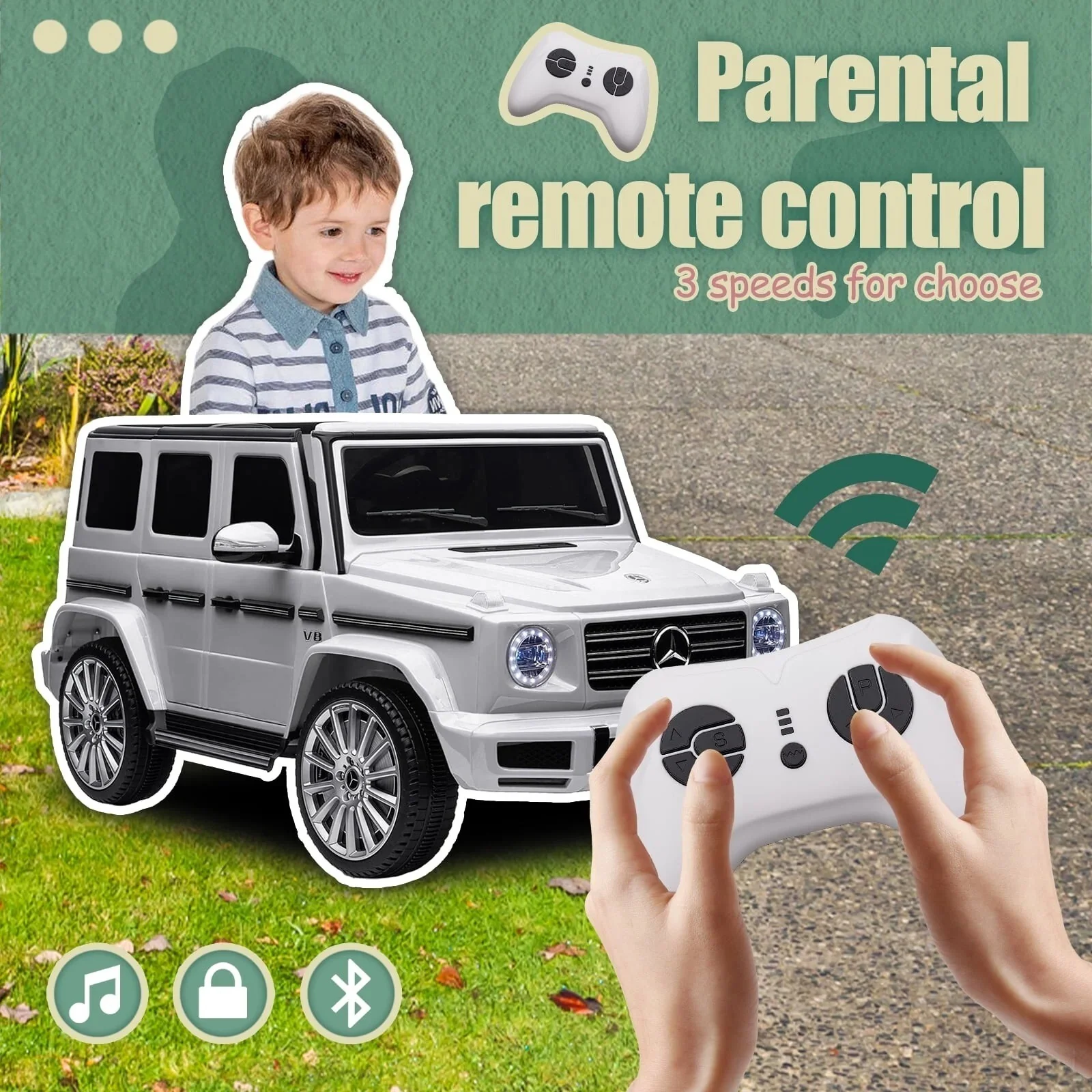 24V Kids Electric Ride-On Car Licensed Mercedes-Benz G500 with Remote Control