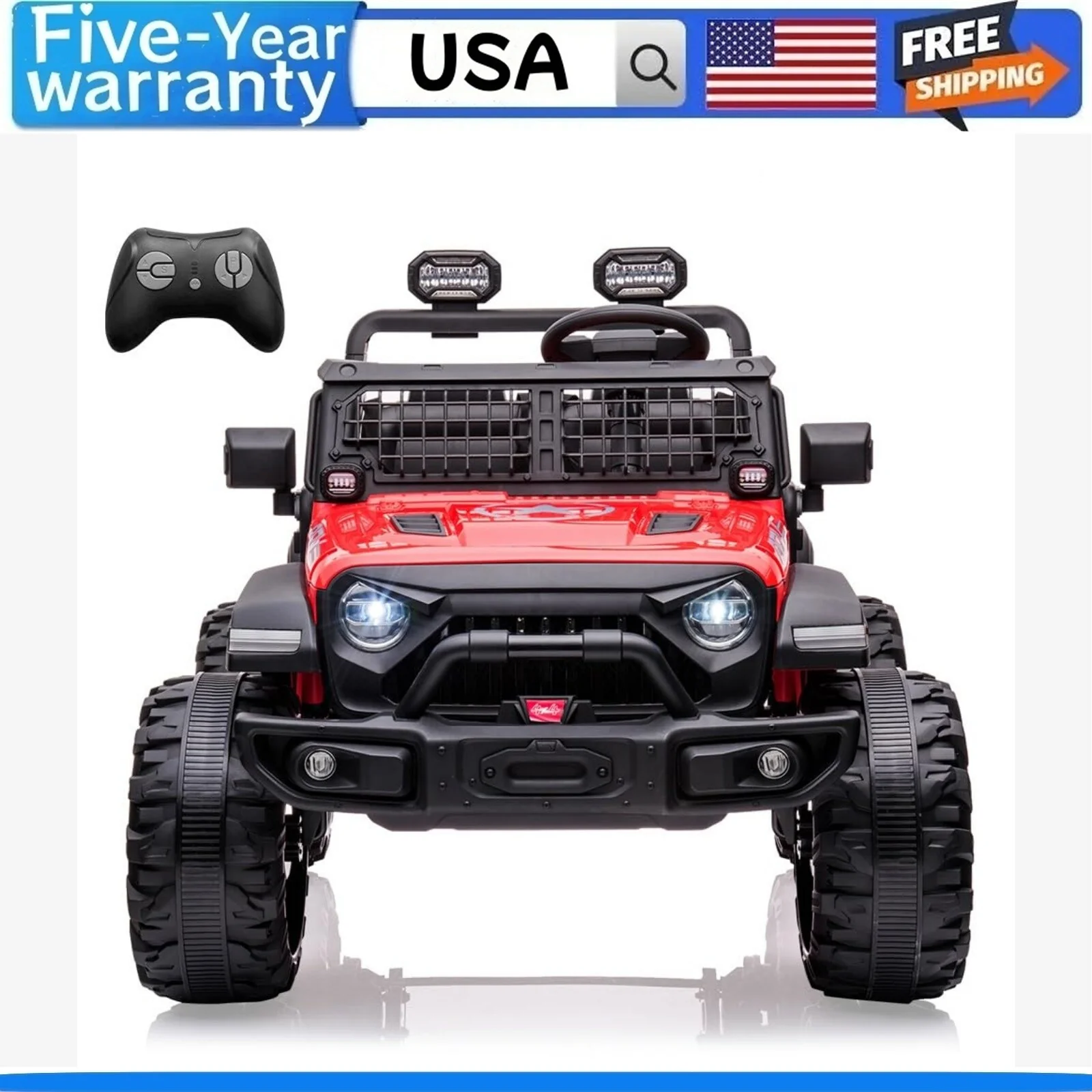 24V Kids Ride-On Car with Remote Control, 2 Seats, Extra Large 20" Wide Seat - Image 2