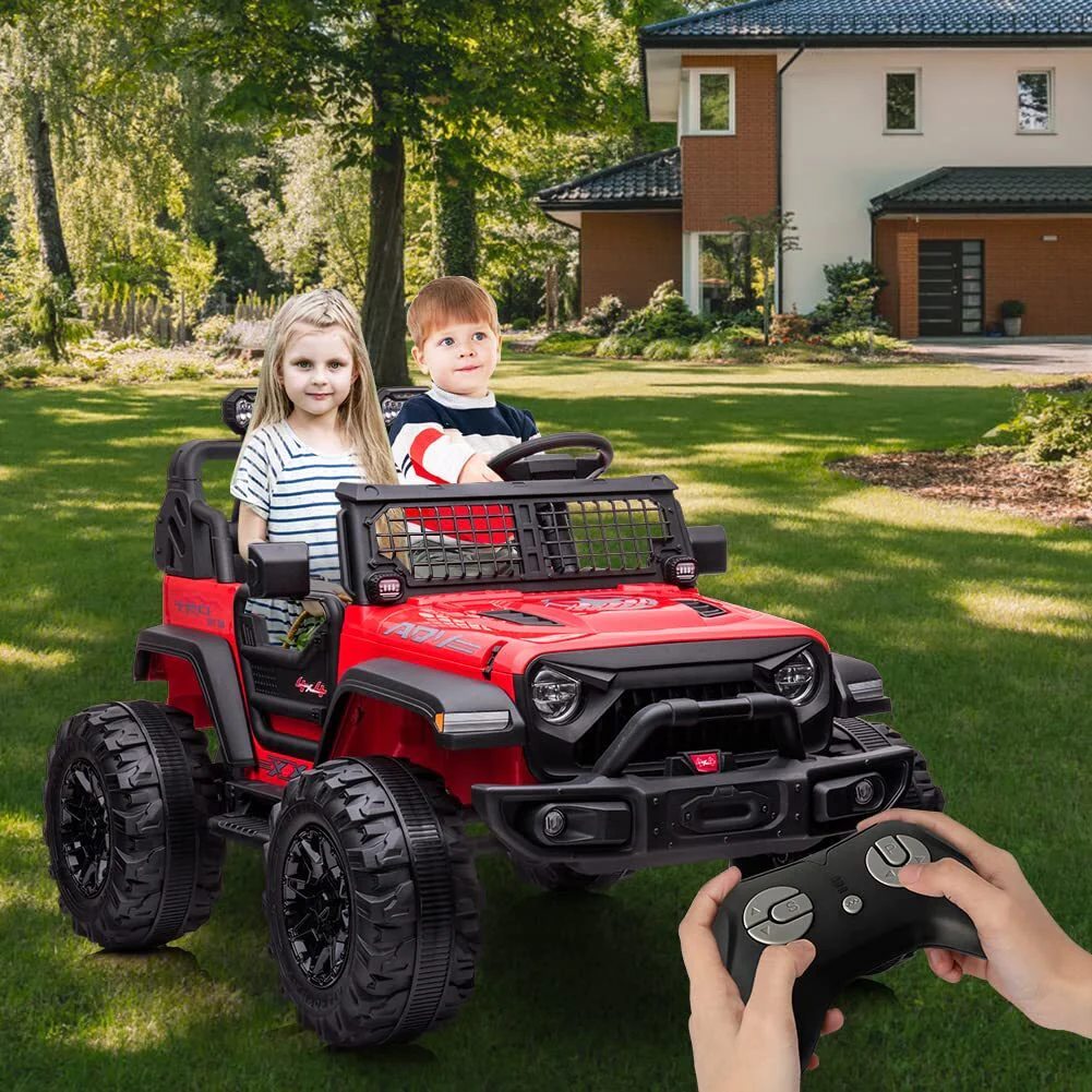 24V Kids Ride-On Car with Remote Control, 2 Seats, Extra Large 20" Wide Seat - Image 8