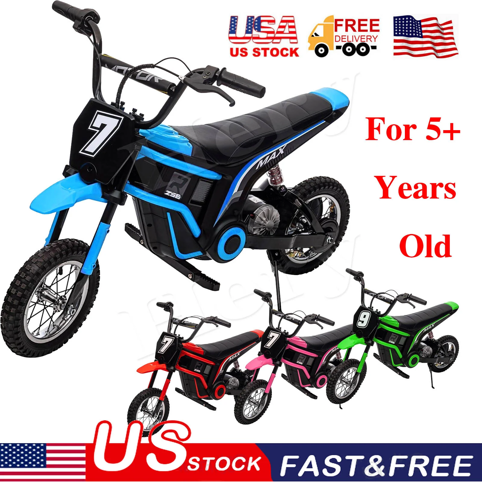 24V Electric Off-Road Dirt Bike Ride-On Toy for Kids Age 5+ - Image 10