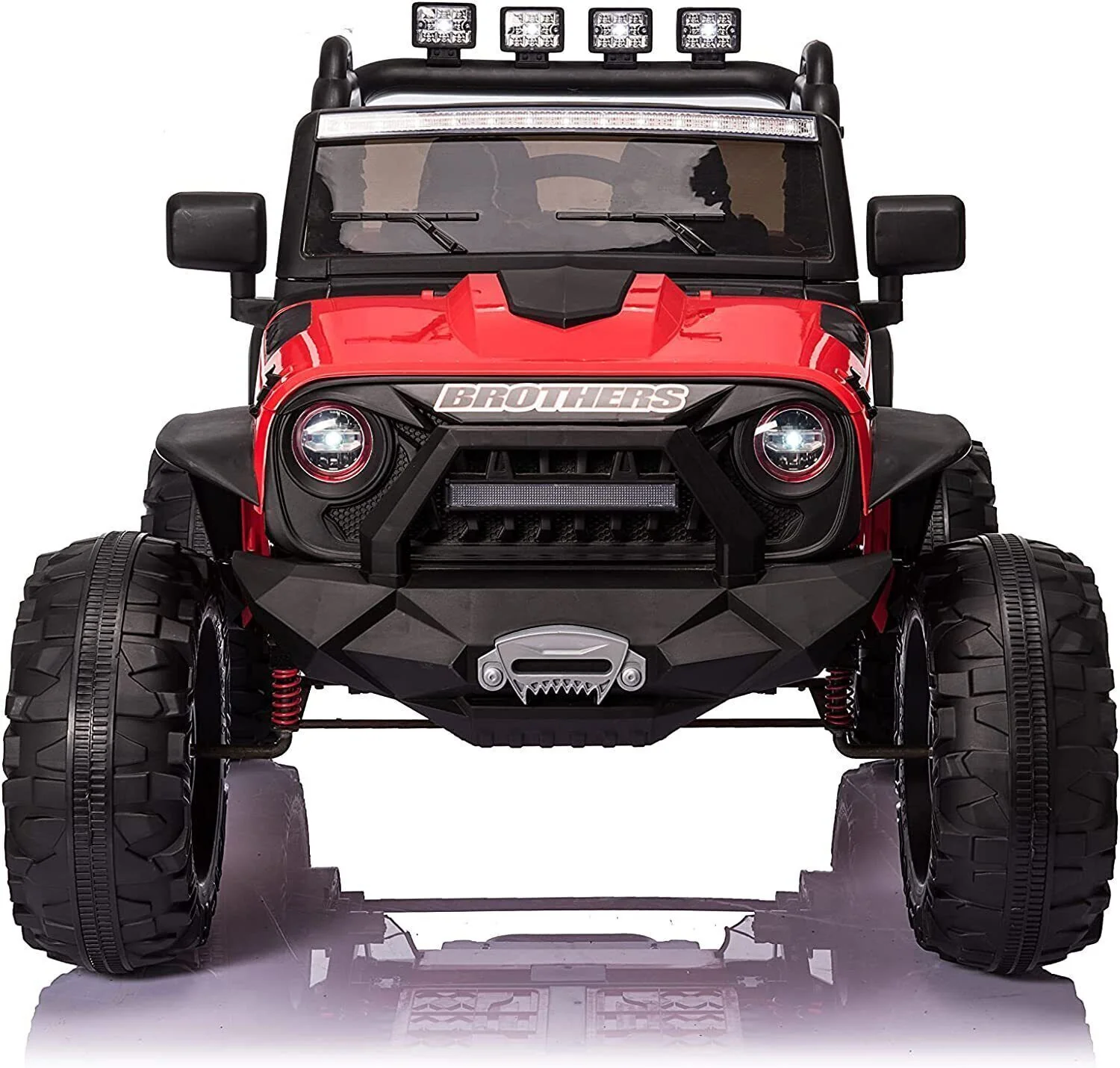 24V Electric Kids Ride-On Jeep Truck Car with 2 Seats, 400W Motor, LED Lights, and Music - Image 12