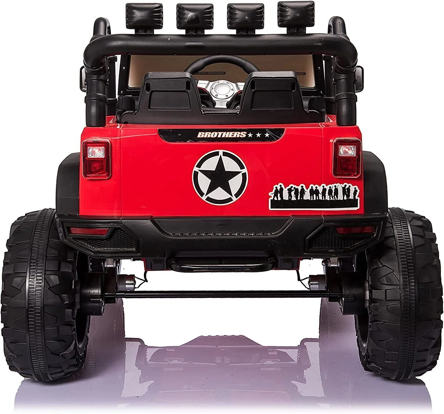 24V Electric Kids Ride-On Jeep Truck Car with 2 Seats, 400W Motor, LED Lights, and Music - Image 6