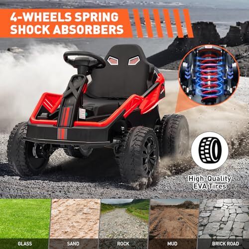 24V Battery-Powered Electric Ride-On Car with Parent Remote for Kids Ages 3+ - Image 12