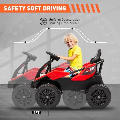 24V Battery-Powered Electric Ride-On Car with Parent Remote for Kids Ages 3+ - Image 14