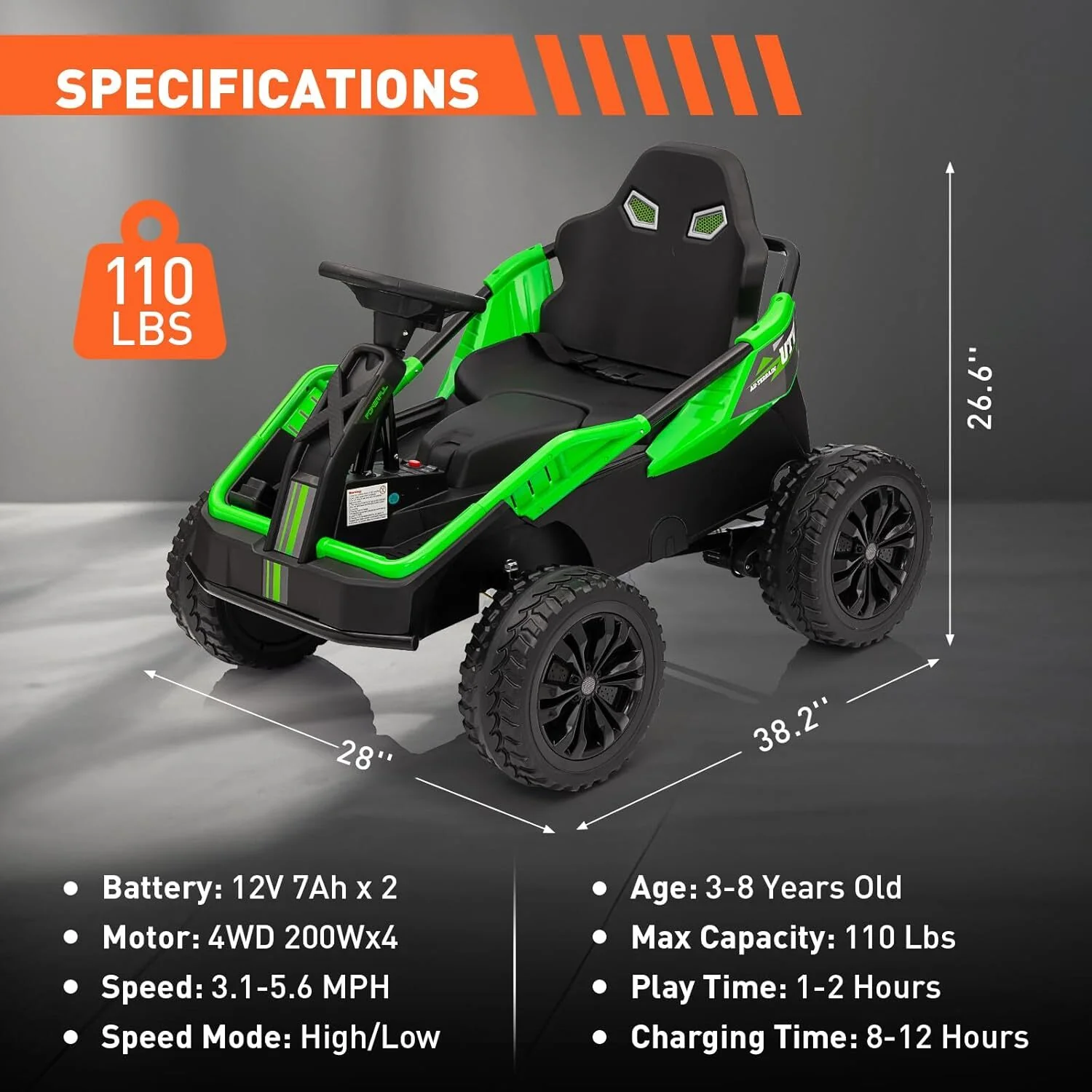 24V Battery-Powered Electric Ride-On Car with Parent Remote for Kids Ages 3+ - Image 22