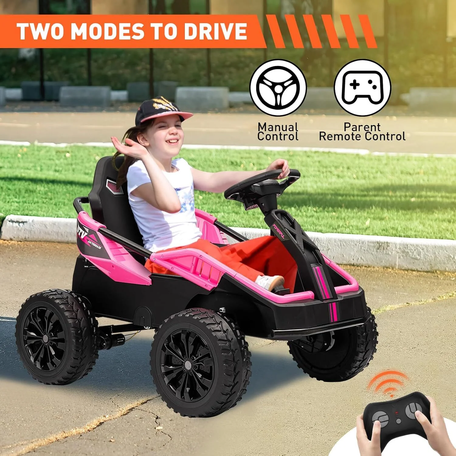 24V Battery-Powered Electric Ride-On Car with Parent Remote for Kids Ages 3+ - Image 6