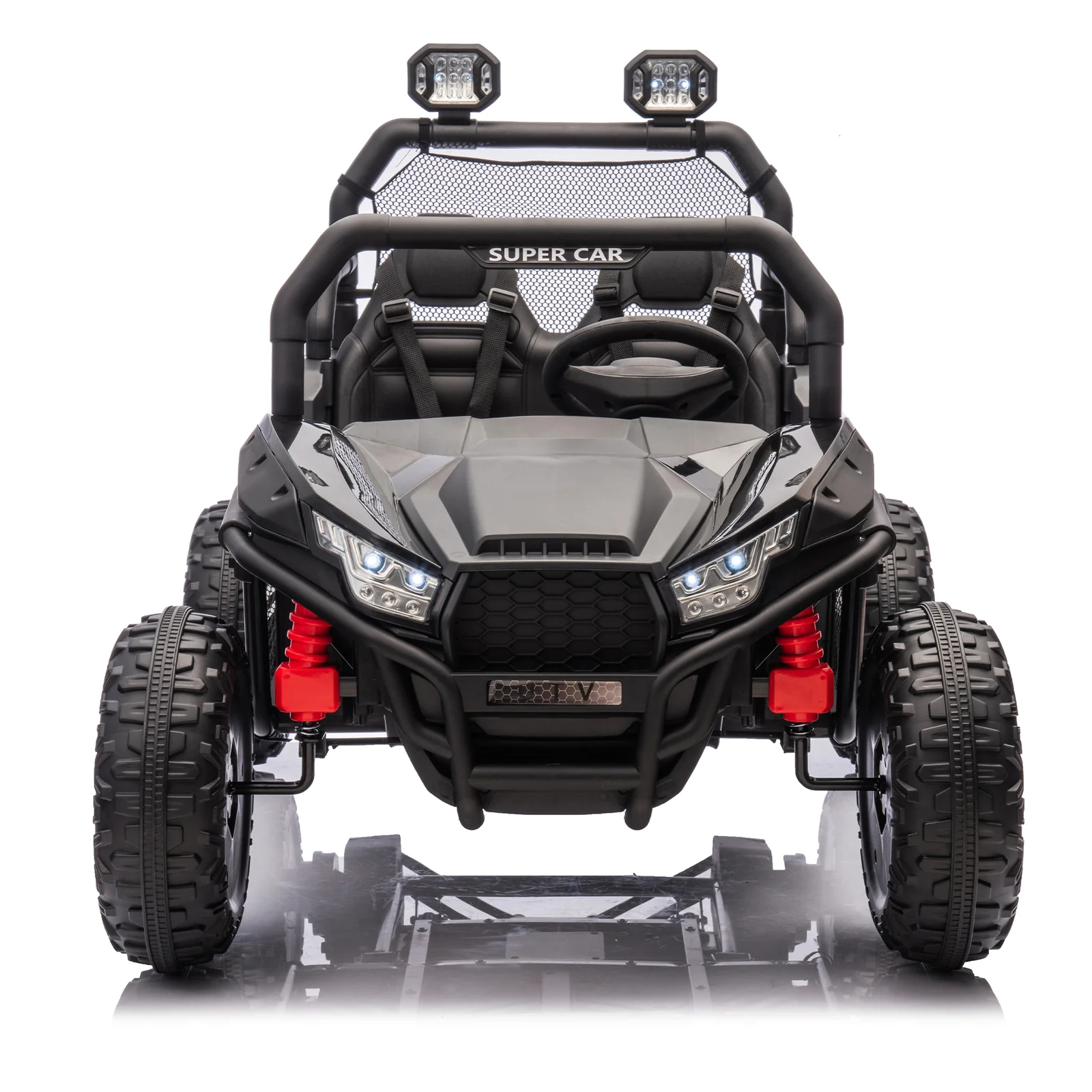 24V Two-Seater Kids Ride-On UTV with Parental Control, 400W High-Power Four-Wheel Drive - Image 10