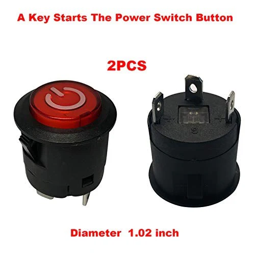 2-Pack Push Button Power Switches for Children's Electric Toys - Image 2