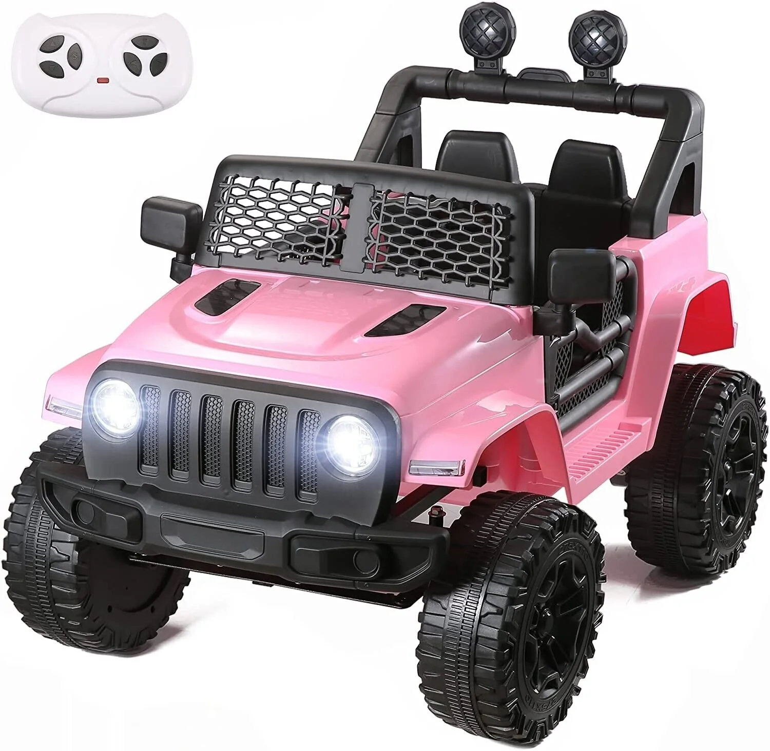 3-Speed Electric Kids Ride On Car with Remote Control and USB LED Light - Perfect for Little Drivers! - Image 4