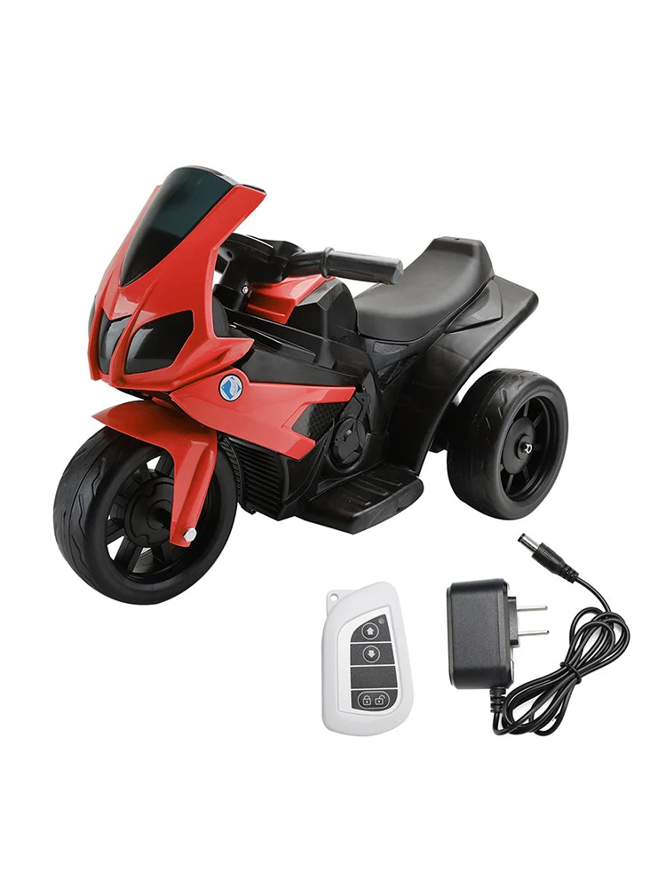 Red 6V Electric 3-Wheel Motorcycle Toy for Kids with Remote Control and LED Lights - Image 10