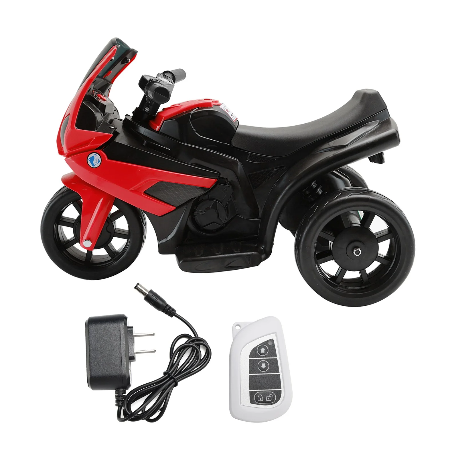 Red 6V Electric 3-Wheel Motorcycle Toy for Kids with Remote Control and LED Lights - Image 12