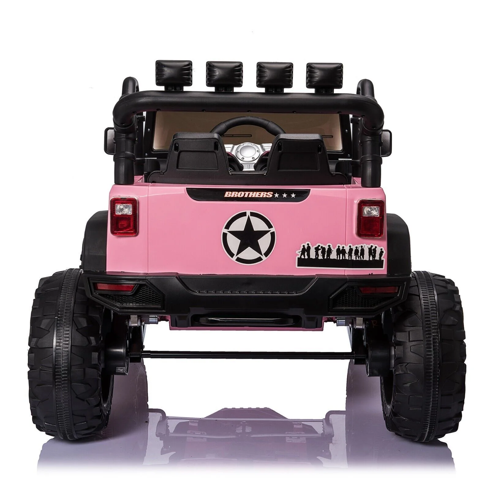 400W Electric Jeep for Kids with Parental Remote Control - Pink - Image 6