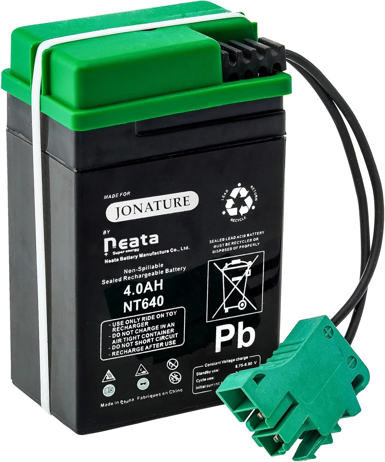 6V Rechargeable Battery and Charger Kit for Peg Perego John Deere Express Ride-On - Image 2