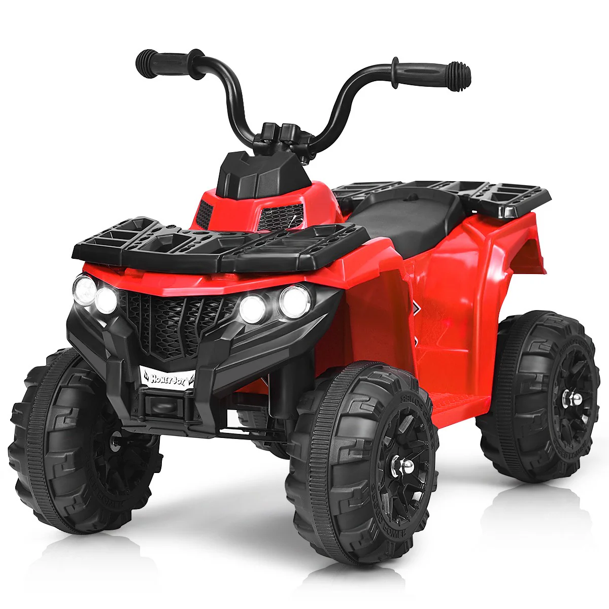 6V Battery Powered Kids Ride-On ATV 4 Wheeler Quad with MP3 and LED Headlight Red