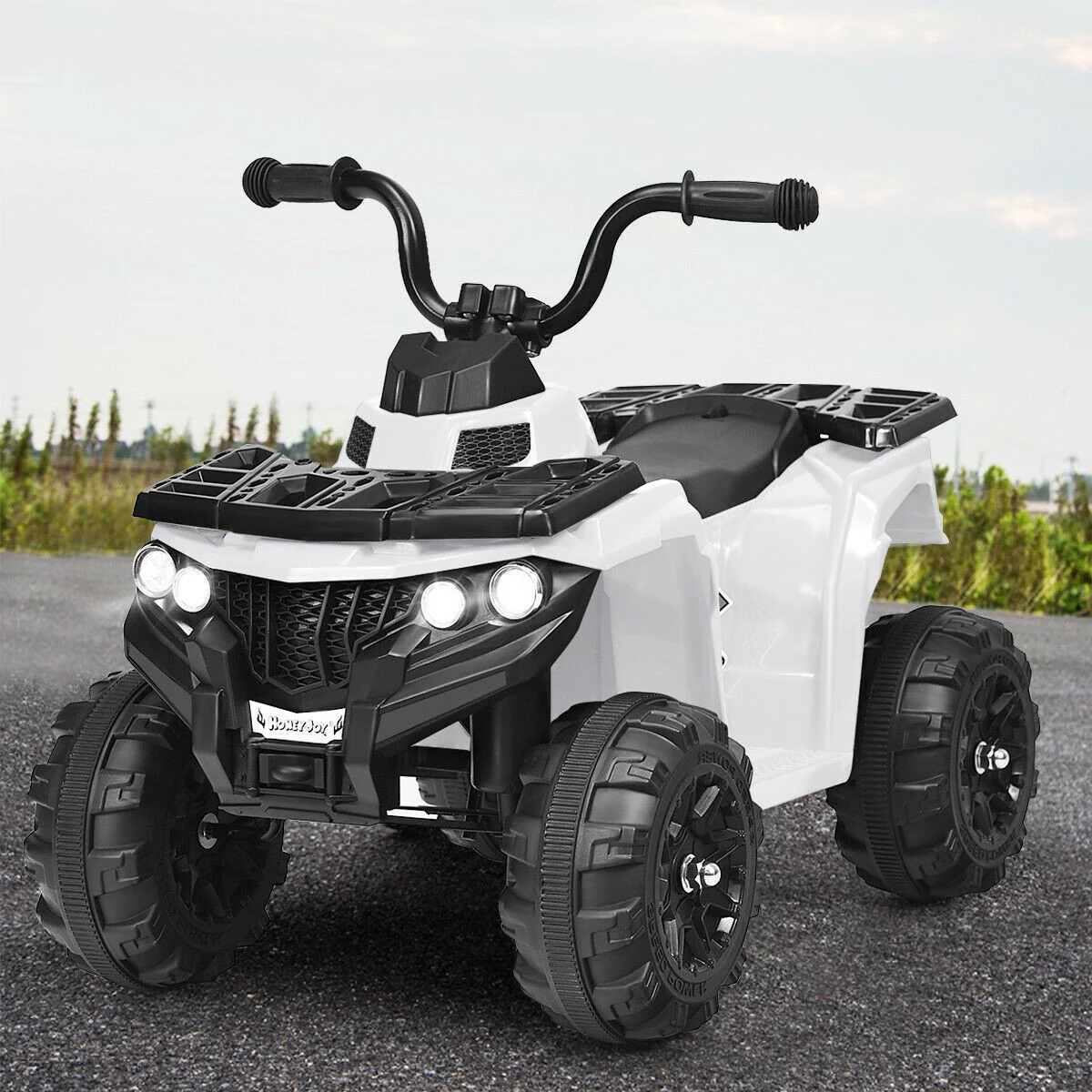 6V Battery Powered Kids Ride-On ATV 4-Wheeler Quad with MP3 and LED Headlight - Image 4