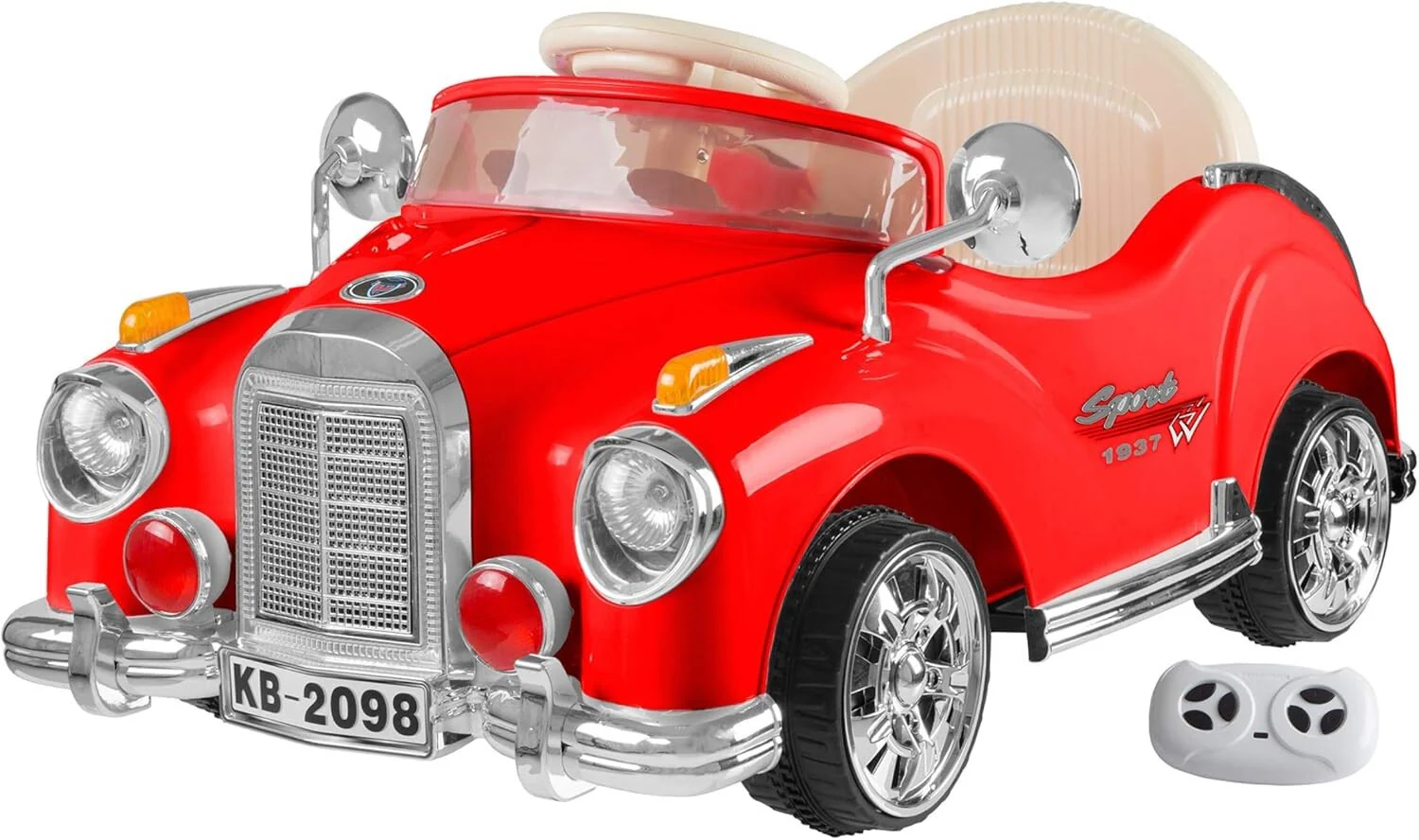 6V Battery-Powered Kids Ride-On Car with Remote Control Safe and Fun for Ages 3+ - Image 3