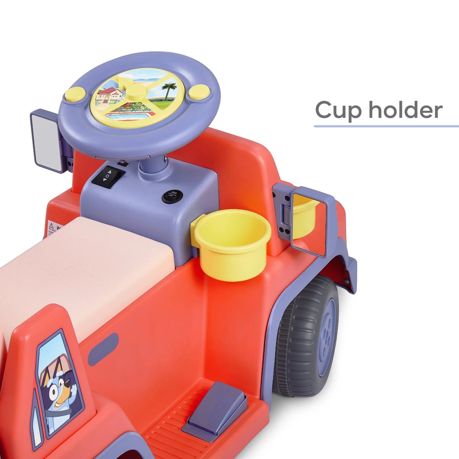 6V Battery-Powered Ride-On Car with Sounds for Kids Ages 2 and Up - Image 5