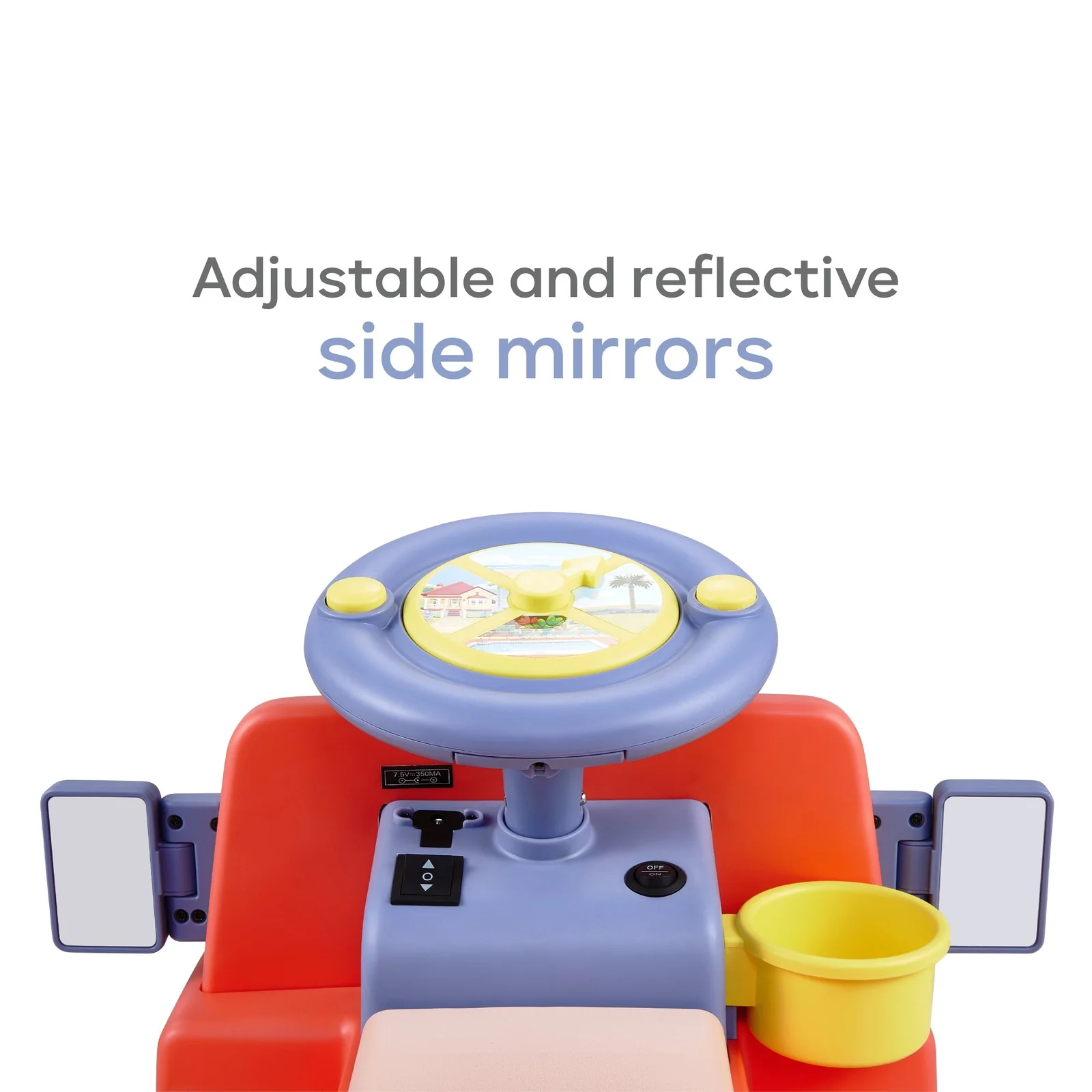 6V Battery-Powered Ride-On Car with Sounds for Kids Ages 2 and Up - Image 7