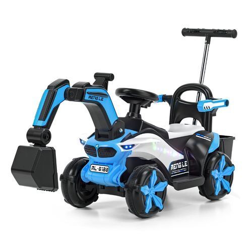 6v Electric Excavator Toy Car with Bluetooth and Rear Reserve Box for Kids - Image 2