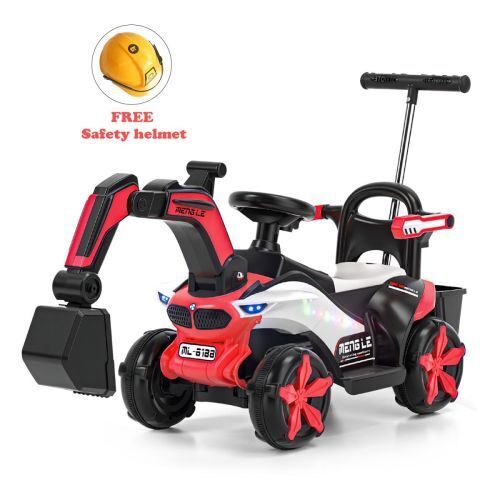 6v Electric Excavator Toy Car with Bluetooth and Rear Reserve Box for Kids - Image 20