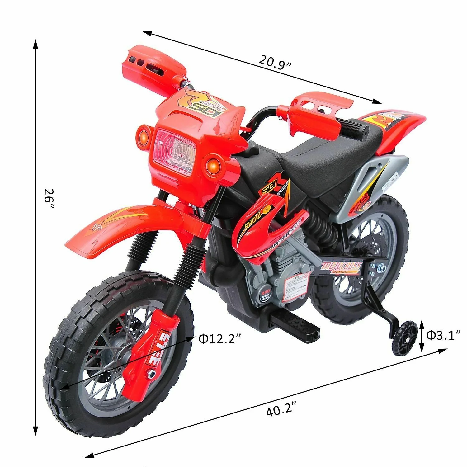 6V Kids Electric Battery Powered Ride-On Dirt Bike for Outdoor Play - Image 3
