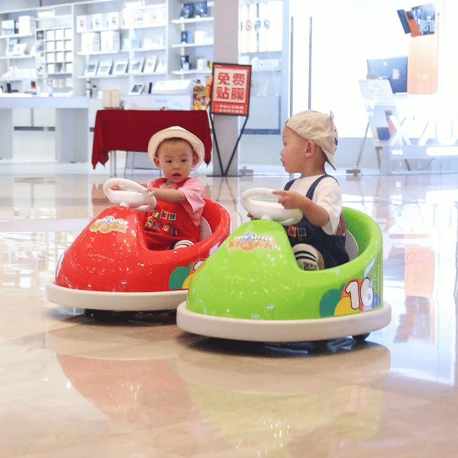 6V Kids Electric Bumper Car by Best Ride On Cars - Yellow - Image 3