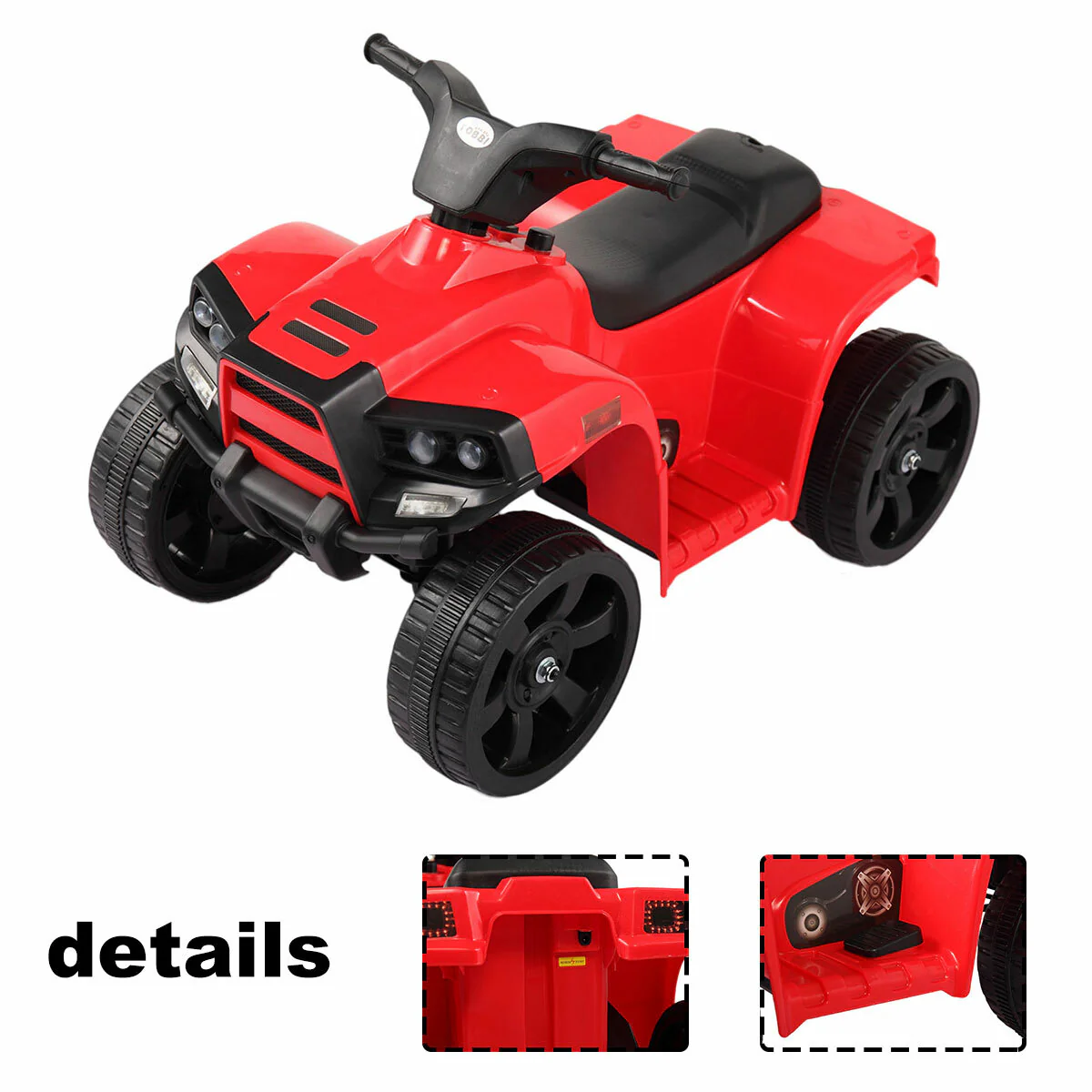 6V Kids Mini 4-Wheel Electric Ride-On Quad ATV Toy Car - Image 6