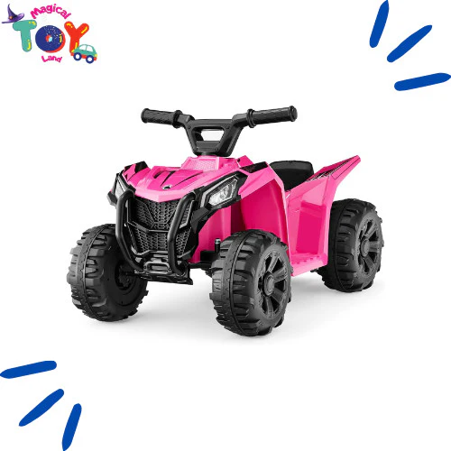 6V Kids Ride-On 4-Wheeler ATV Toy Car with 1.8 MPH Max Speed and Treaded Tires