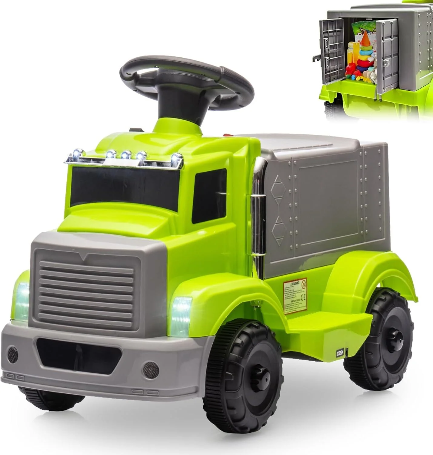 6V Battery-Powered Ride-On Electric Car and Push Car for Toddlers - Image 12