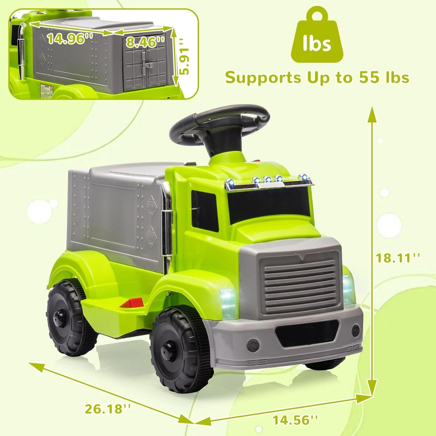 6V Battery-Powered Ride-On Electric Car and Push Car for Toddlers - Image 13