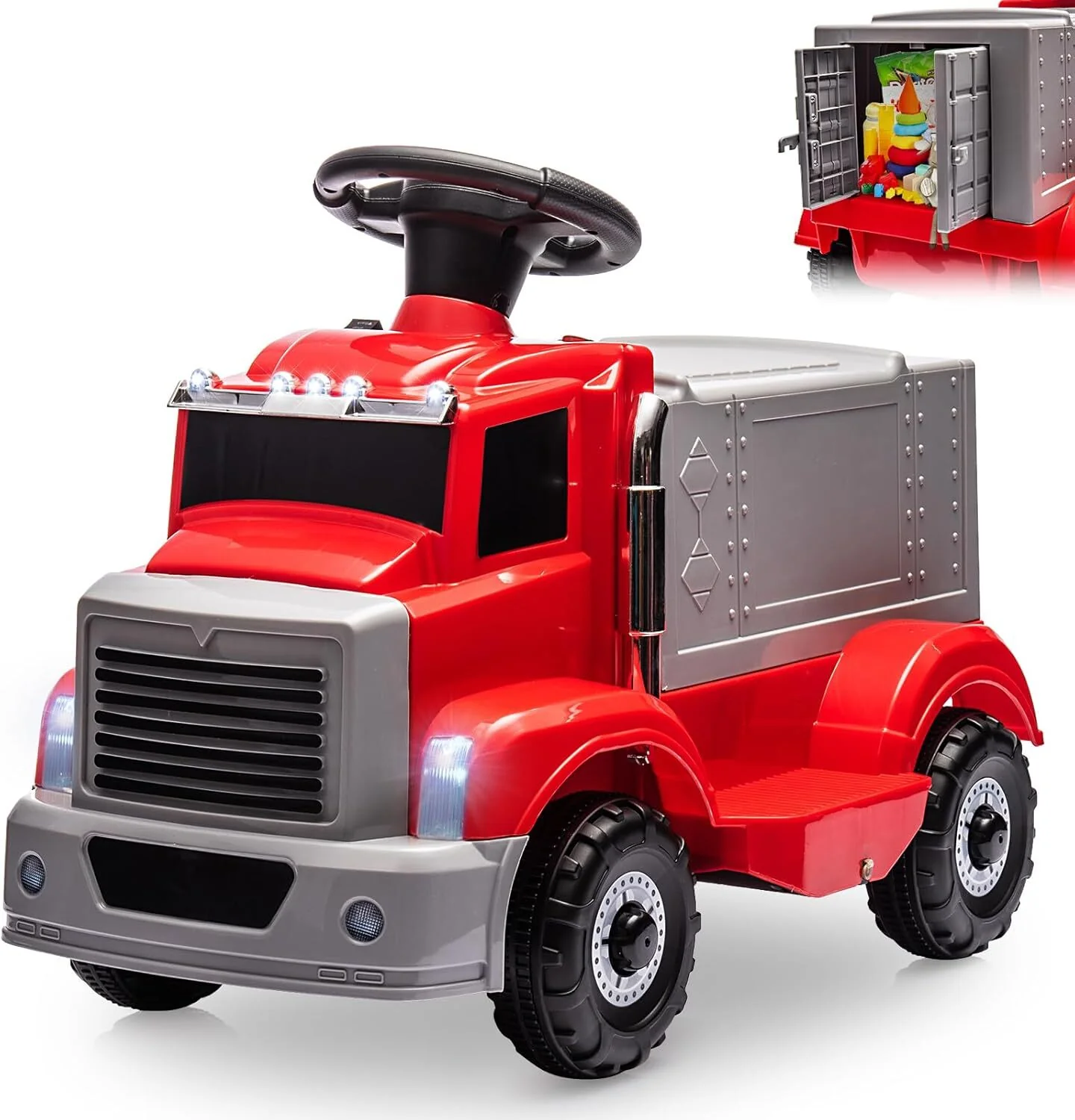 6V Battery-Powered Ride-On Electric Car and Push Car for Toddlers - Image 17