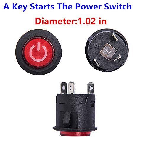 Kids Power Switch Button Accessory with Key Start for Electronic Toys - Image 2