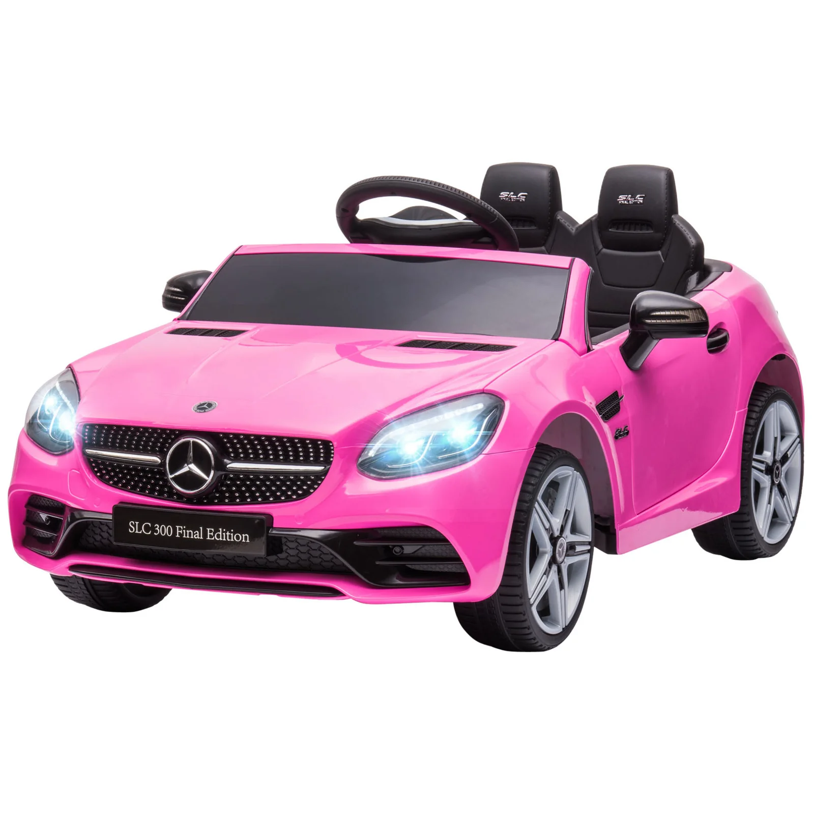 Licensed Mercedes SLC 300 Kids Electric Car with 12V Battery and Remote Control - Image 3