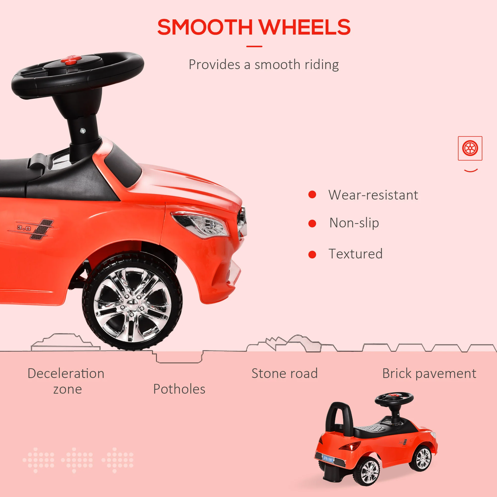 Ride-On Sliding Car with Horn, Music, Lights, and Storage – No Power Needed - Image 6
