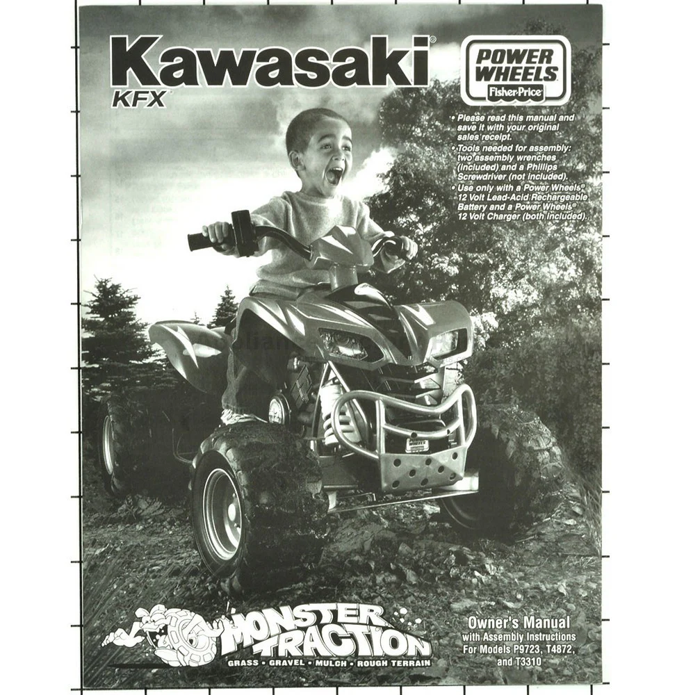 Factory Parts Manual P9723-0920 for Kawasaki KFX Appliance