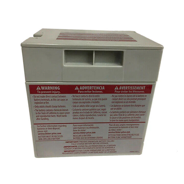 Authentic 12V Grey Battery for Power Wheels 00801-1869 - Long-Lasting Performance Guaranteed - Image 6
