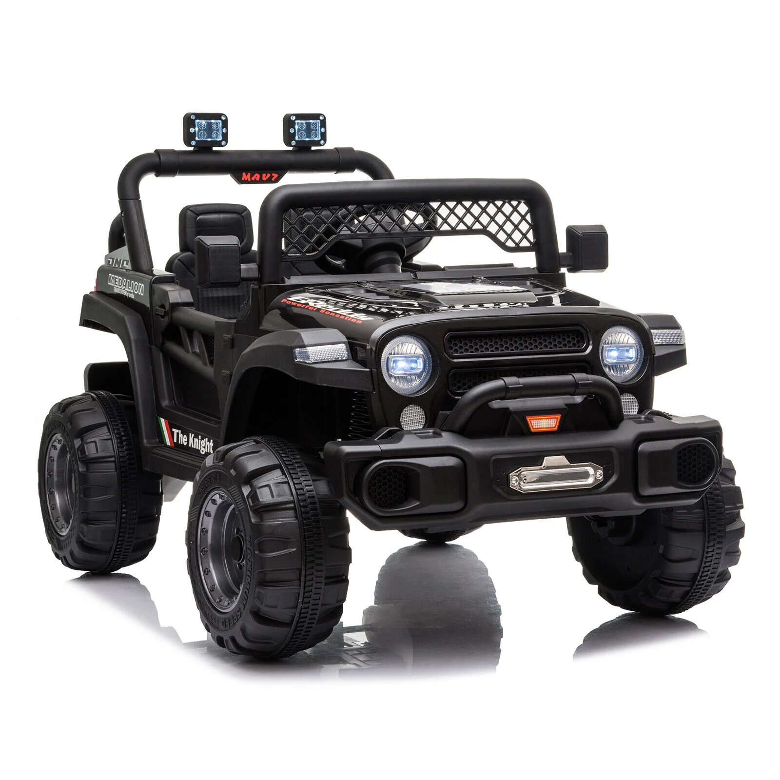 BBH-016 Dual Drive 12V 4.5A.h 2.4G Remote Control Off-Road Vehicle in Black - Image 7