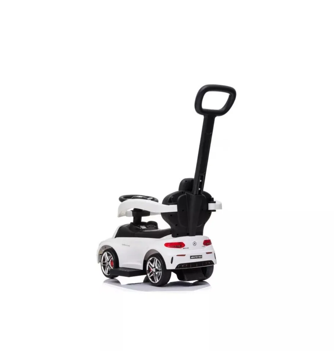 Mercedes Licensed 3-in-1 Kids Push Ride-On Car with Removable Safety Bars - Image 6