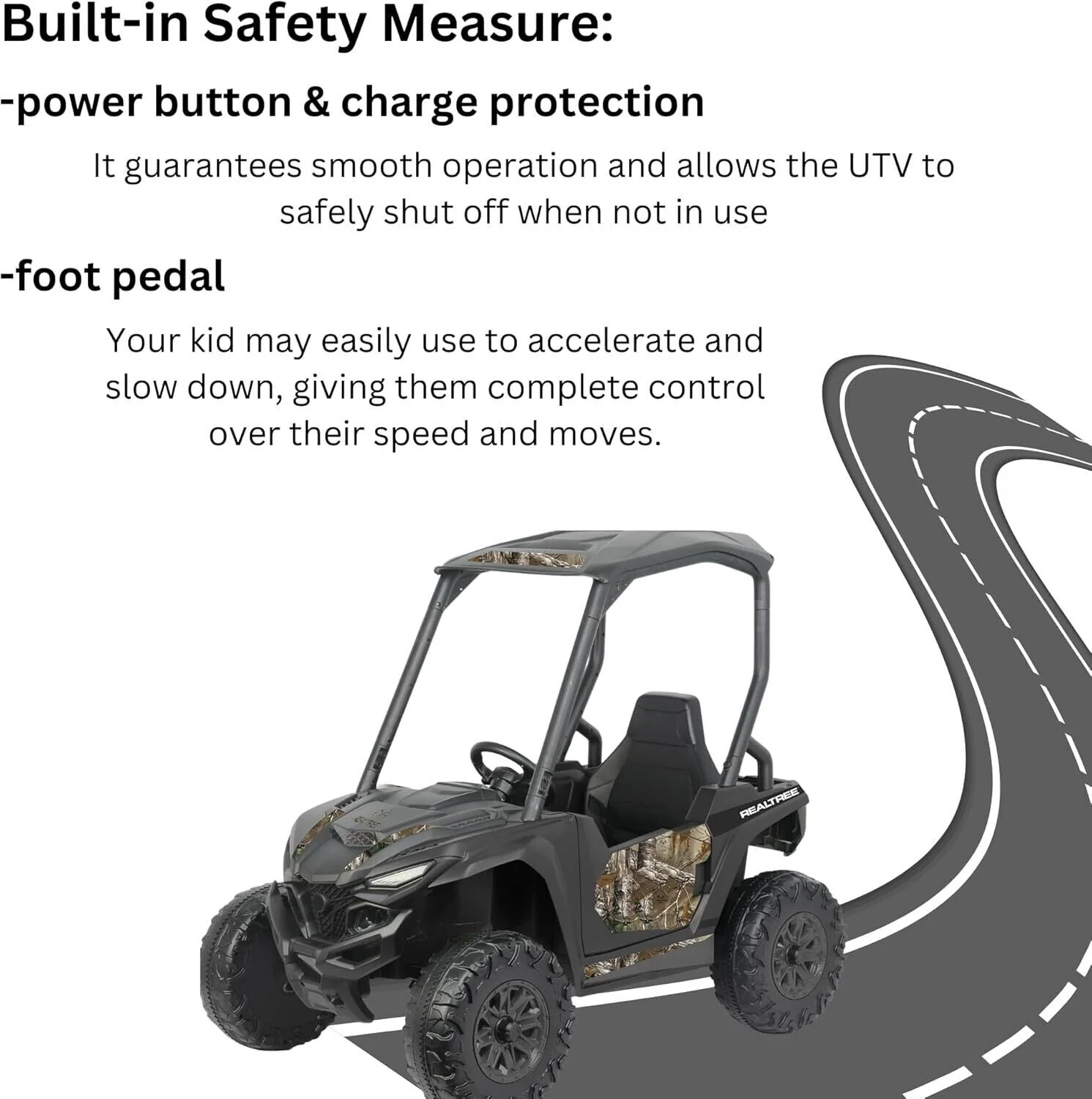 Licensed Realtree X1 UTV Ride-On Vehicle - Image 4