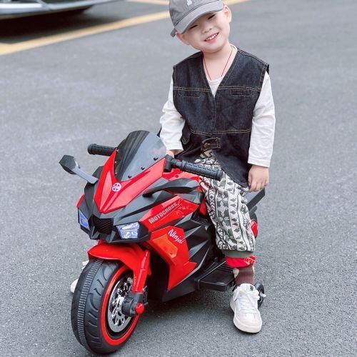 Bluetooth Music Ride-On Motorcycle for Kids - 12V Power Wheels - Image 2